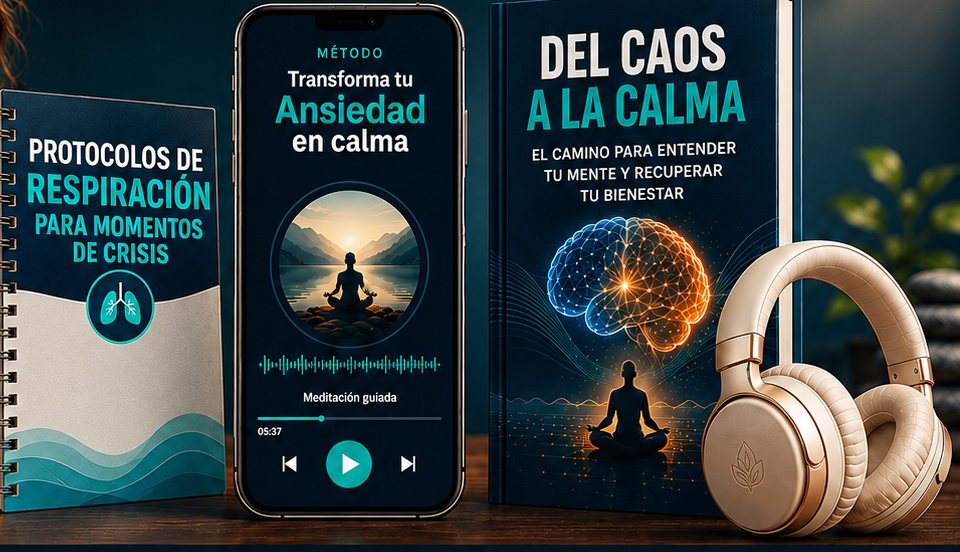 Rutina diaria para bajar la ansiedad — incluye ebook y protocolos de respiración para momentos de crisis